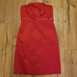 Red Strapless Dress